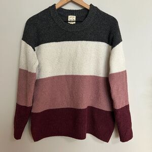 Hippie Rose Striped Crew Neck Sweater